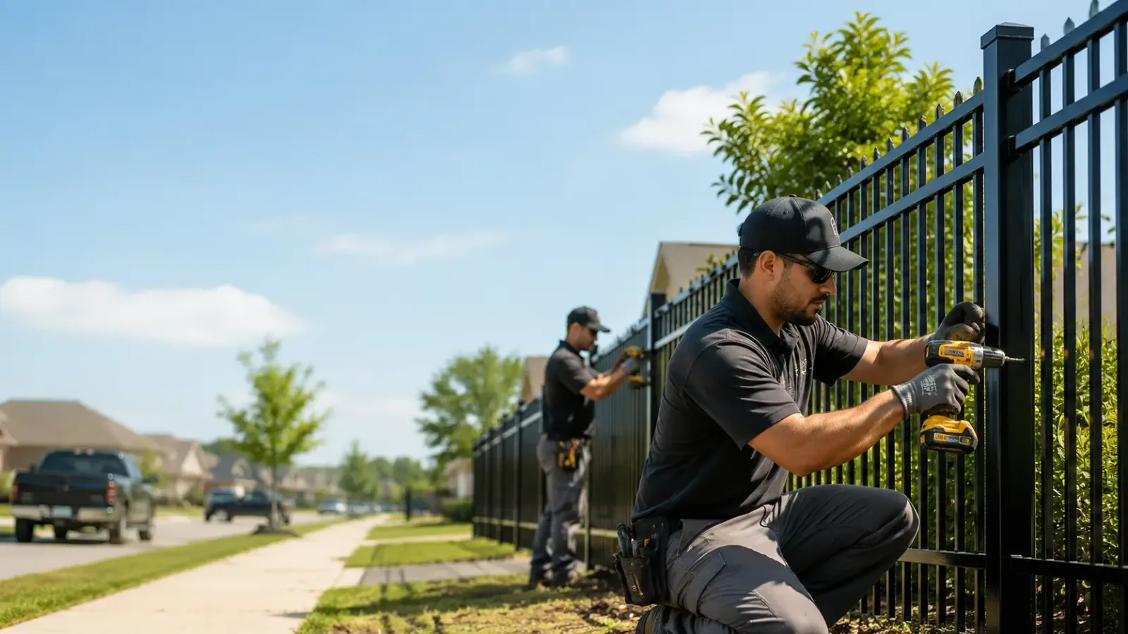 Metal Fence Installation in Paige, TX